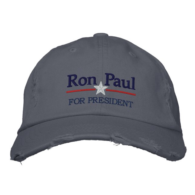 Casquette Brodée Ron Paul Texte personnalisé (Devant)