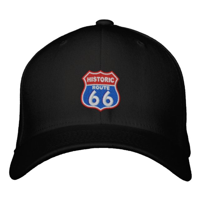 Casquette Brodée Route historique 66 (Devant)