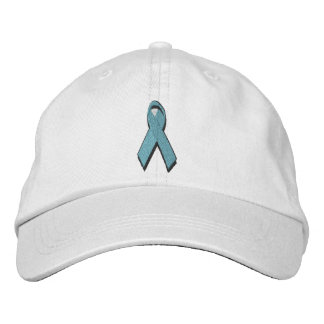 Casquette Brodée Ruban de sensibilisation turquoise
