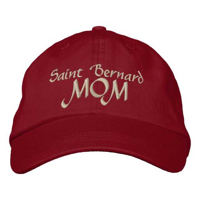 Casquette Brodée Saint Bernard MOM Cadeaux (Devant)
