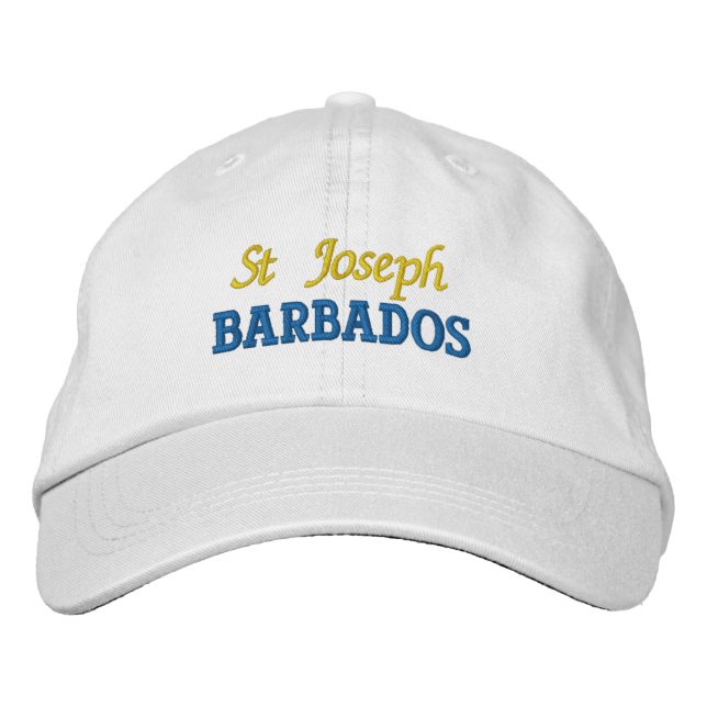 Casquette Brodée Saint Joseph, Barbade (Devant)
