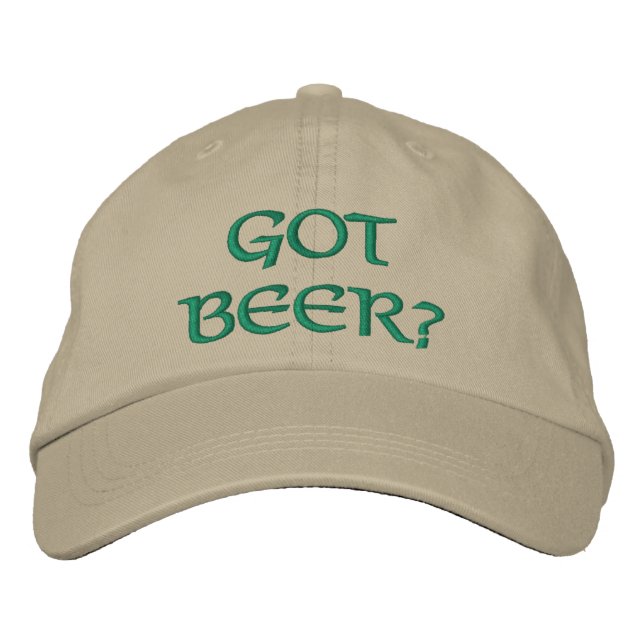 Casquette brodée Saint-Patrick 'Biére?' (Devant)