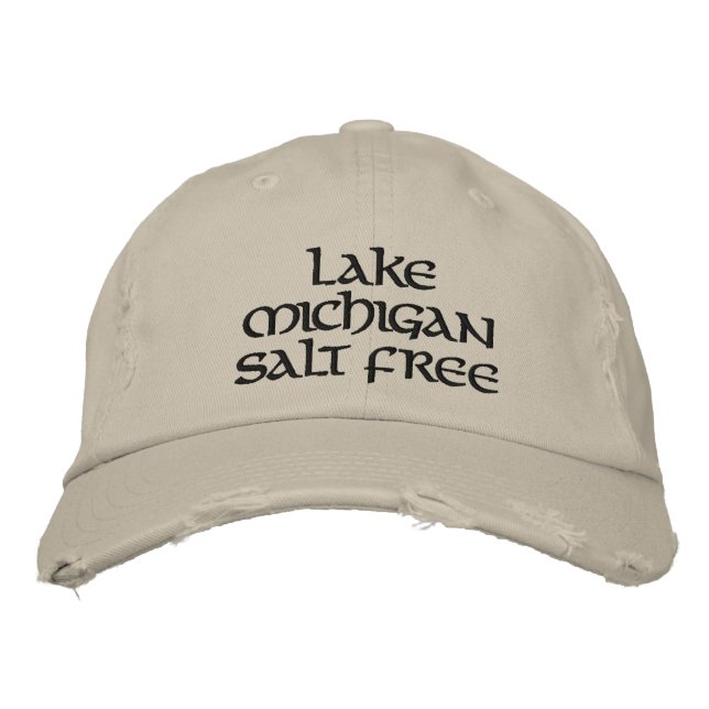 Casquette Brodée Sans sel du lac michigan (Devant)