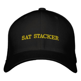 Casquette Brodée Sat Stacker Hodl Tight Bitcoin Crypto Texte Jaune