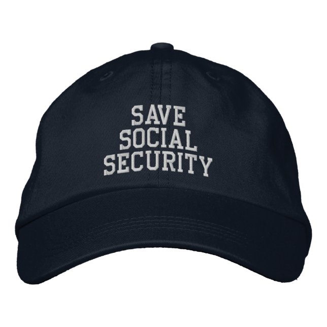 Casquette Brodée Sauver la sécurité sociale (Devant)