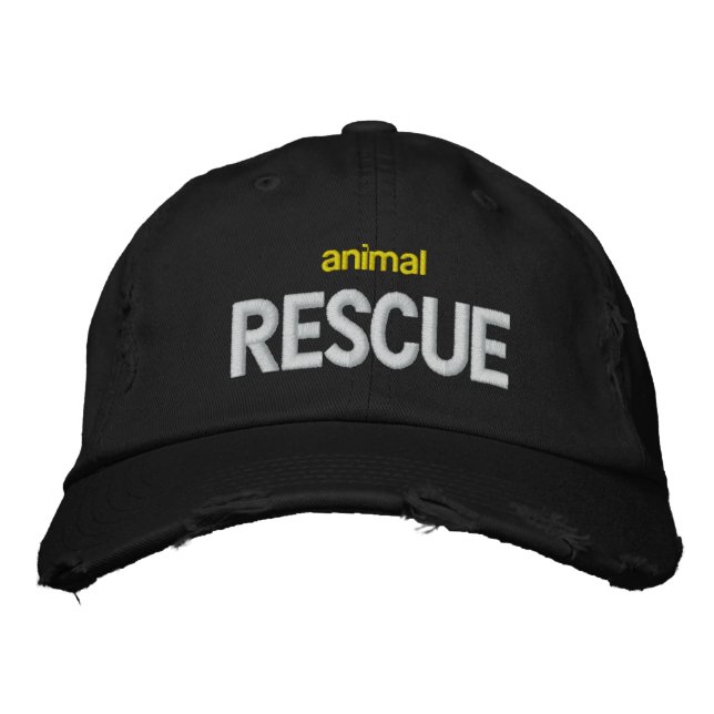 Casquette Brodée SAUVETAGE animal (Devant)