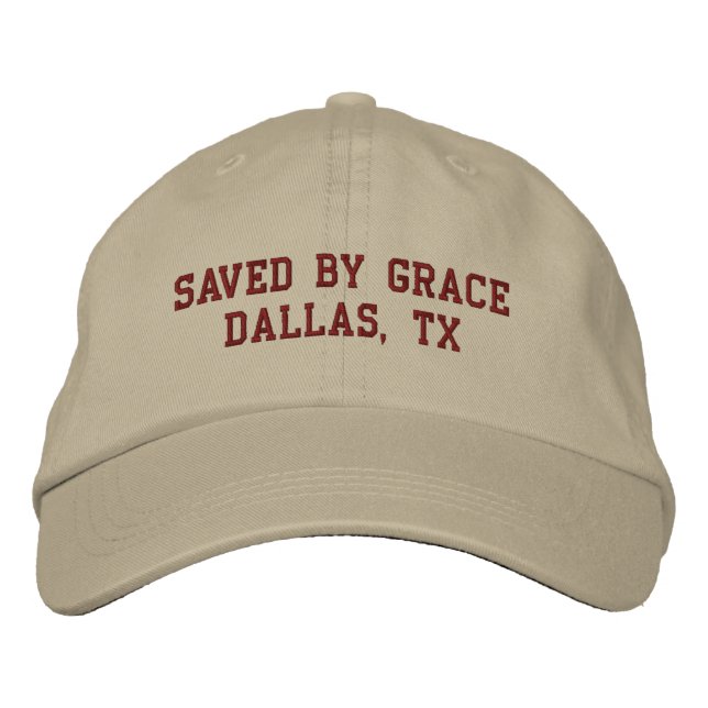 Casquette Brodée Saved by Grace Christain Embroidered Hat (Devant)
