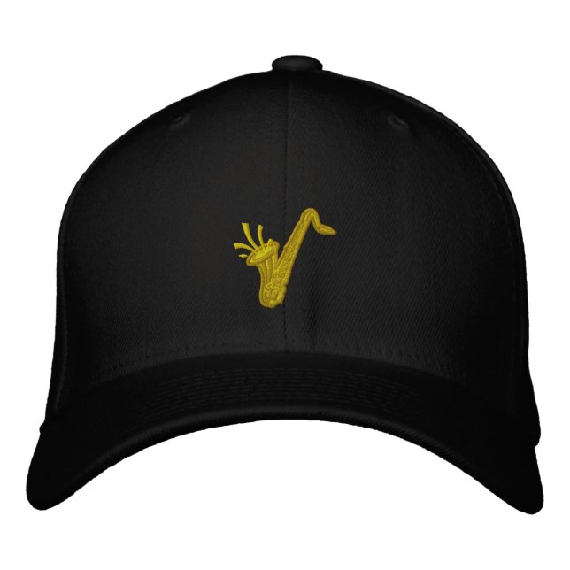 Casquette Brodée Saxophone (Devant)