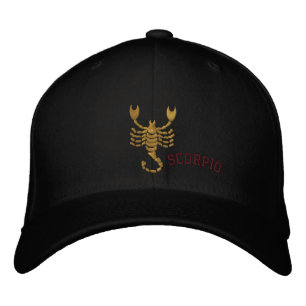 Casquette Brodée Scorpio Zodiac Sign Embroidered October 23 -Nov 21