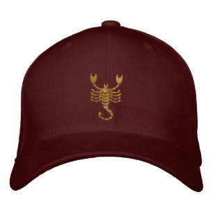 Casquette Brodée Scorpio Zodiac Sign Embroidered October 23 -Nov 21