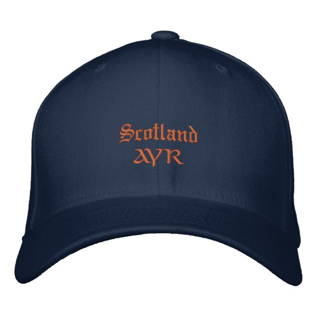 Casquette Brodée Scotland & AYR fashion / Scottish Patriots (Devant)