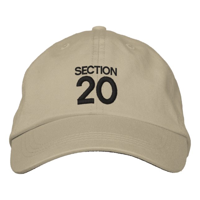 Casquette Brodée SECTION 20 Retour en grève Casquette/Casquette ins (Devant)