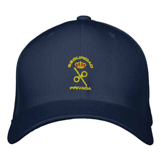 Casquette Brodée Sécurité Privée l'Espagne (Devant)