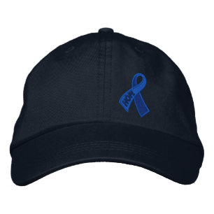 Casquette Brodée Sensibilisation au risque de cancer Blue Hope