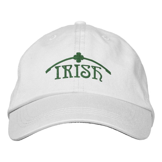 Casquette Brodée Shamrock irlandais (Devant)