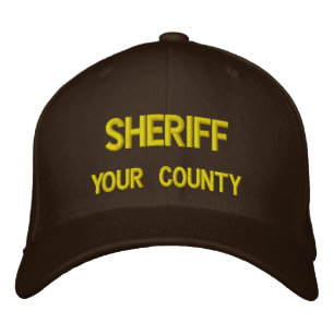 CASQUETTE BRODÉE SHERIFF (AJOUTER VOTRE COMTÉ)