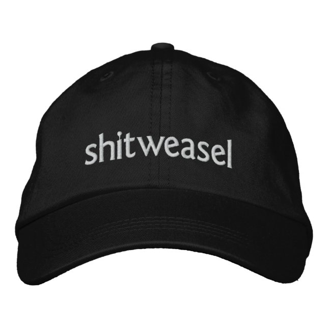 Casquette Brodée shitweasel (Devant)