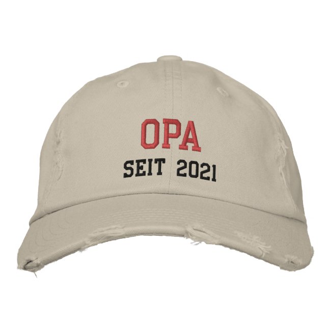 Casquette Brodée Siège de l'Opa - grand-père allemand (Devant)