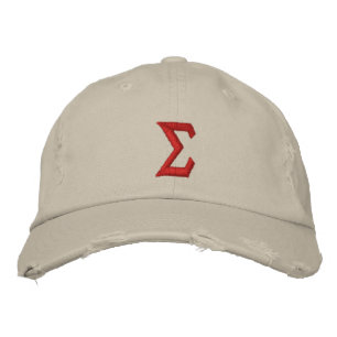 Casquette Brodée sigma/Grec alpha/couleur diy