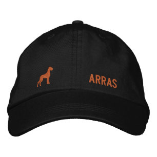 Casquette Brodée Silhouette de Dogue Allemand avec nom