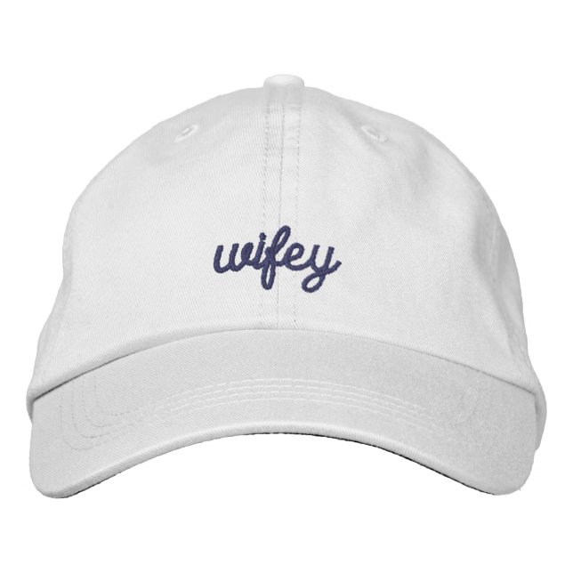 Casquette Brodée Simple Élégant Parti de Mariage (Devant)