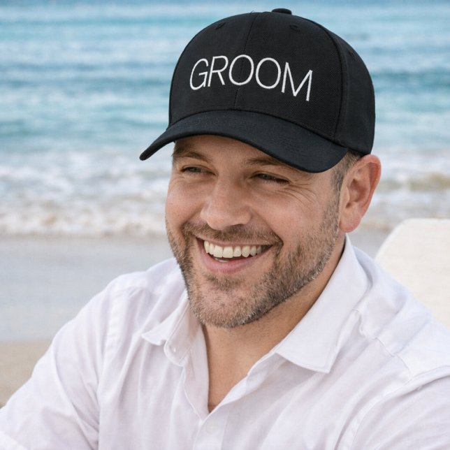 Casquette Brodée Simple Moderne Marié (Honeymoon hat for Groom)