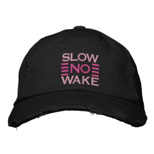 Casquette Brodée Slow No Wake CAPTAIN Stripes brodées