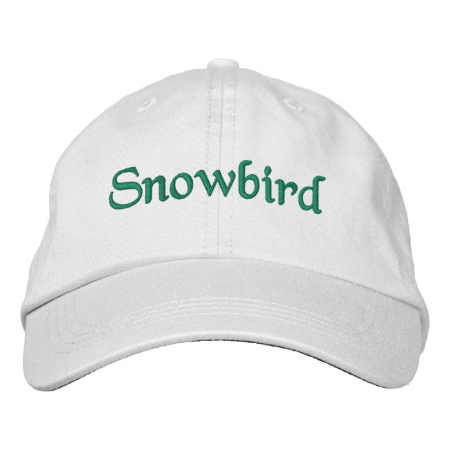 Casquette Brodée Snowbird (Devant)