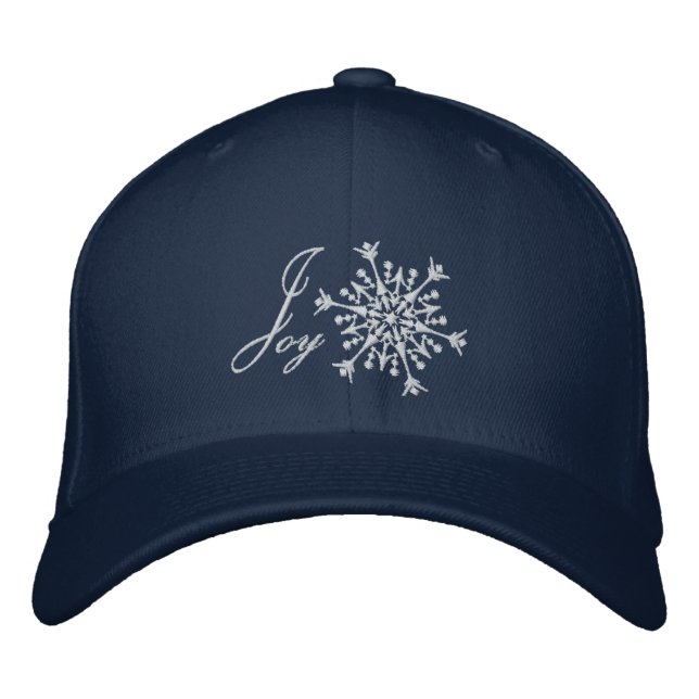 Casquette Brodée Snowflake Joy (Devant)