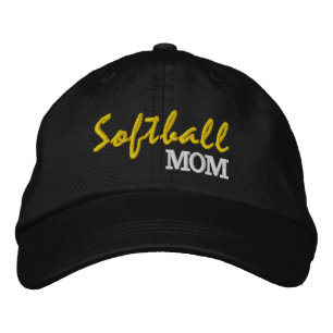 Casquette brodée Softball Mom, thème sportif