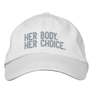 Casquette Brodée Son corps son choix. Pro choix pro avortement rose