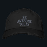Casquette Brodée Soyez Impressionnant Aujourd'Hui Motivationnel Pos<br><div class="desc">Commencez chaque jour en toute confiance avec ce design ‘Be Awesome Today’ qui affiche un style typographique audacieux et en détresse. Parfait pour ceux qui aiment la motivation, l'amélioration de soi, et la diffusion de bonne énergie partout où ils vont. Un choix idéal pour l'usure décontractée de tous les jours,...</div>