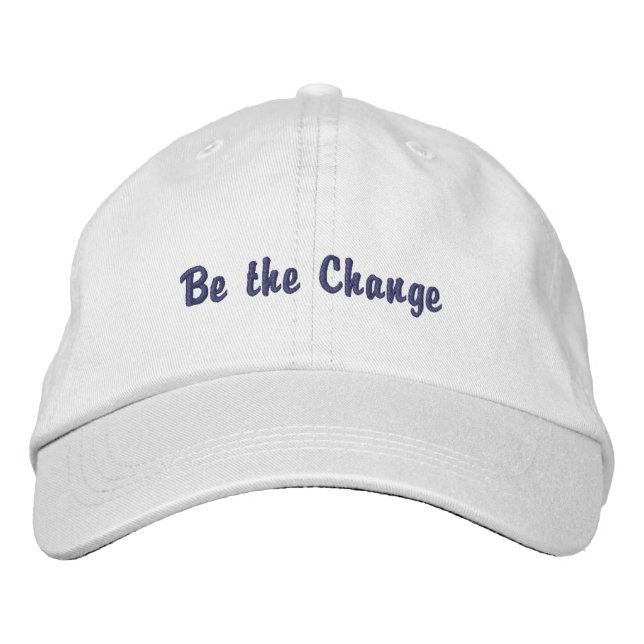 Casquette Brodée Soyez le changement (Devant)