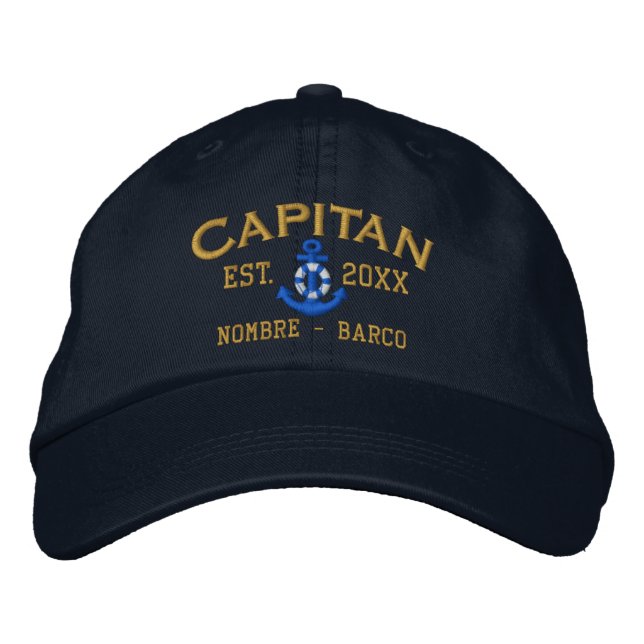 Casquette Brodée SPANISH El Capitan Style Easy to Personalize (Devant)