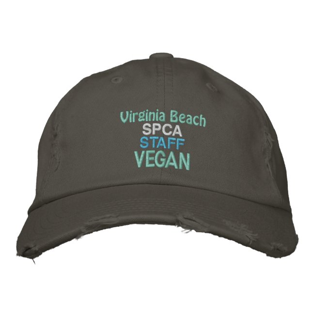 Casquette Brodée SPCA VEGAN Nickel (Devant)