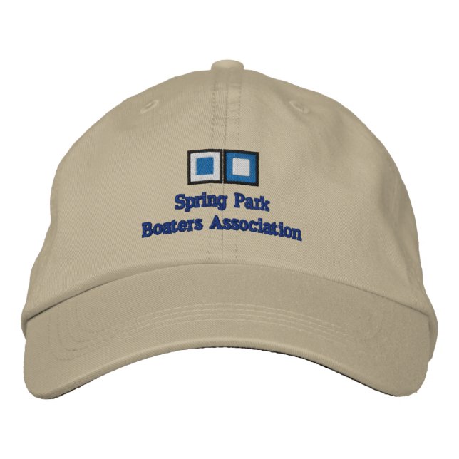 Casquette Brodée Spring Park, Association des plaisanciers (Devant)
