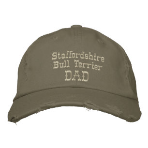Casquette Brodée Staffordshire Bull Terrier Papa Cadeaux