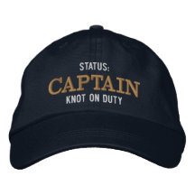 Statut de capitaine de bateau personnalisé Brodé