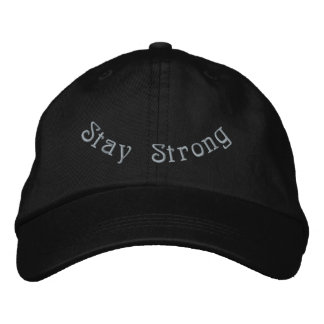 Casquette Brodée Stay Strong Classic Black Awareness Streetwear-Hat