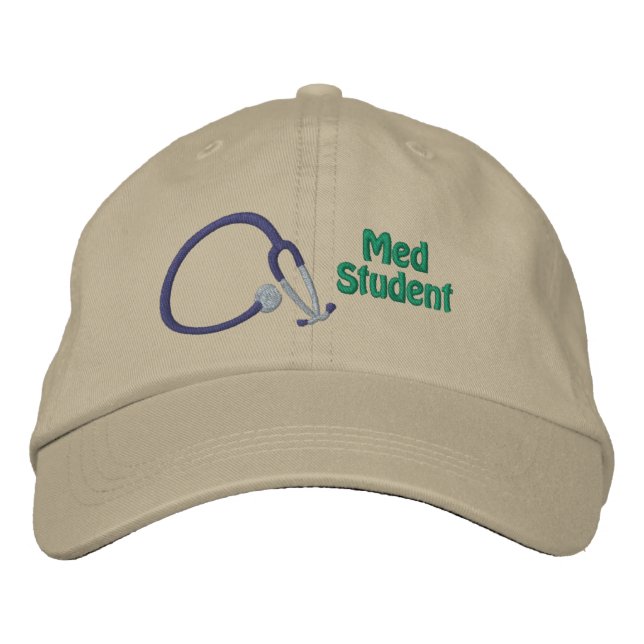 Casquette brodée Stéthoscope Étudiant en Médecine (Devant)
