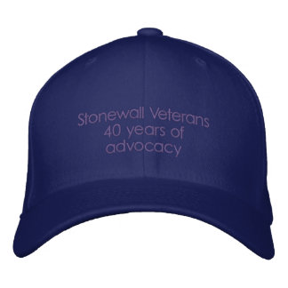 Casquette Brodée Stonewall Veterans 40 ans de plaidoyer