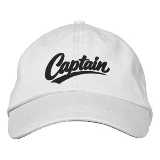 Casquette Brodée Style de typographie gras simple Capitaine
