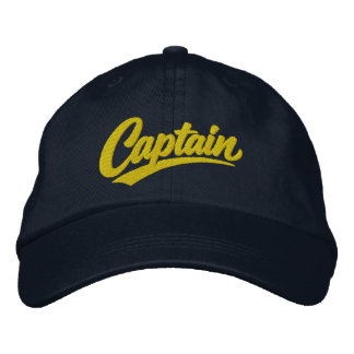 Casquette Brodée Style de typographie gras simple Capitaine