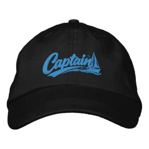 Casquette Brodée Style de typographie gras simple pour capitaine de
