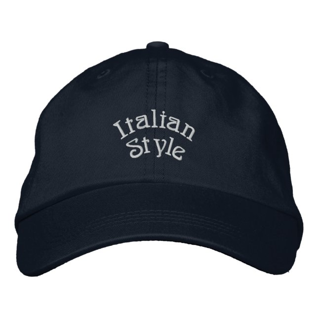 Casquette Brodée Style italien (Devant)