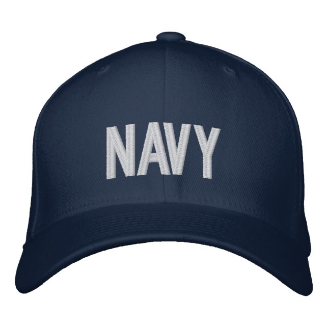 Casquette Brodée Stylish Custom NAVY Text (Devant)