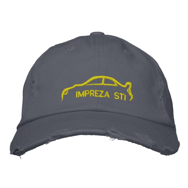 Casquette Brodée Subaru Impreza STI (Devant)