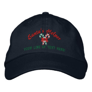 Casquette Brodée Sucres de canne d'assistance Père Noël personnalis