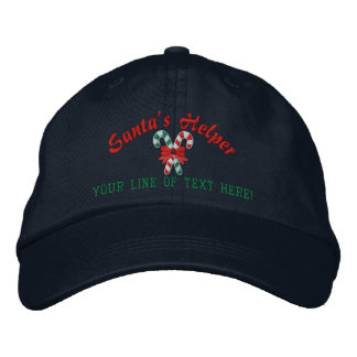 Casquette Brodée Sucres de canne d'assistance Père Noël personnalis