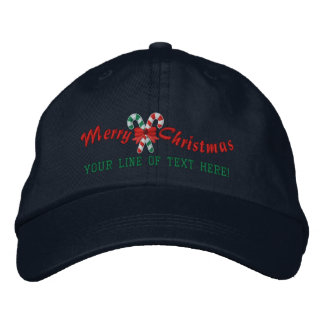 Casquette Brodée Sucres de canne de voeux de vacances personnalisés
